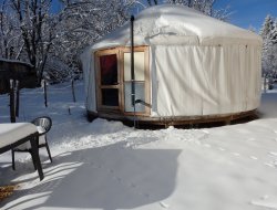 Unusual stay in a mongolian yurt in Franche Comte, France. near Saint Laurent en Grandvaux
