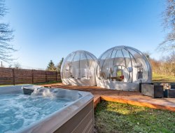 Bubble whit jacuzzi in the jura, France.