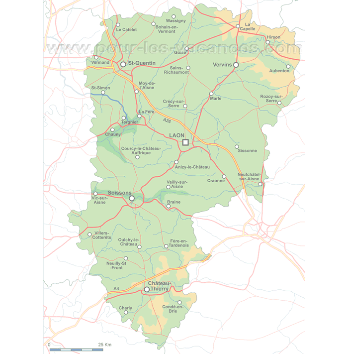 Rivière Aisne Carte