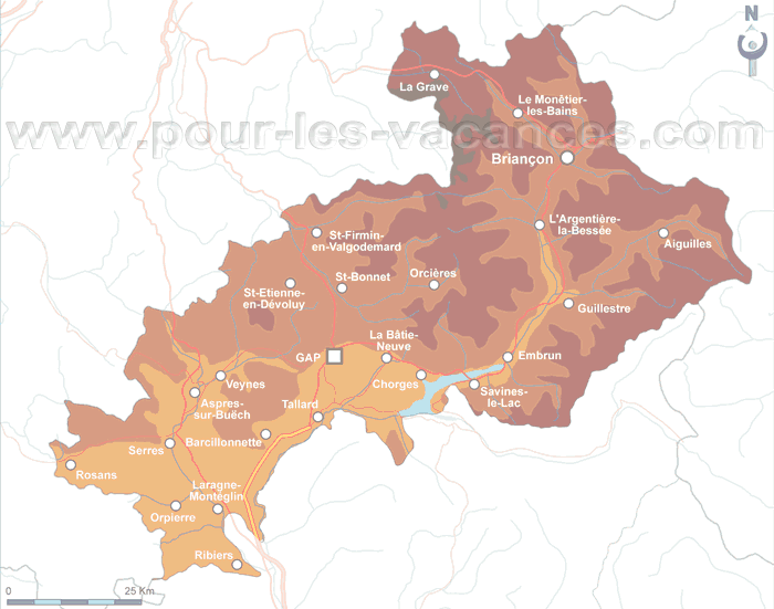 hautes alpes carte