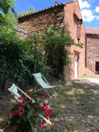 Une partie de la terrasse plein sud