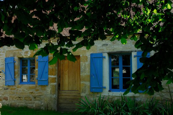 Le gte vu ct jardin privatif