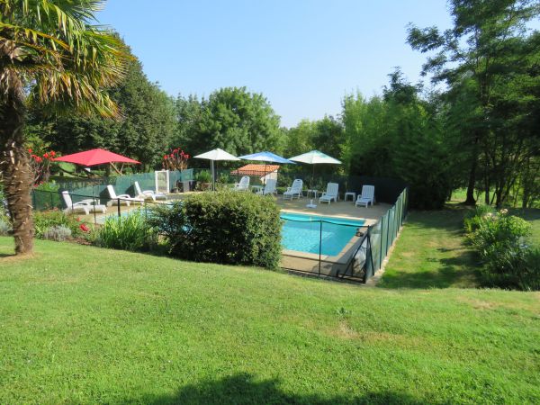 La piscine dans un cadre de verdure