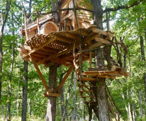 Vittel Vosges cabane perche en Lorraine