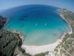 Seaside holiday village in Corsica. near Sagone
