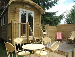 Holidays in gypsy caravan near Dinan in Brittany. near Saint Briac sur Mer