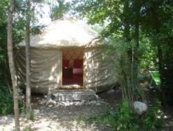 Unusual stay in yurts in Rhone alps near Pierrelongue