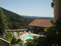 Holiday homes with heated pool  in Ardeche, Rhone Alps near Laviolle