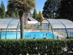 Seaside camping near Lannion in Brittany, France. near Trmel