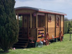 Unusual stay in a gypsy caravan in the Somme, Picardy, France. near Le Crotoy