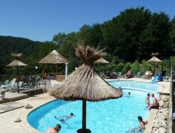 Camping in Ardeche, Rhone Alps. near Beaumont