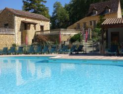 Holiday rentals on a camping in Dordogne, France.