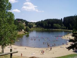 Holiday in a camping in Auvergne, France. near Bellevue la Montagne