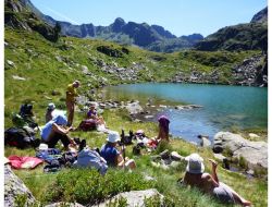 Camping in ariege pyrenees. near Manses