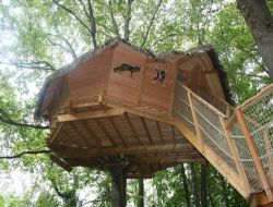 Ingrandes Sjour insolite en cabane dans les arbres dans la Vienne.