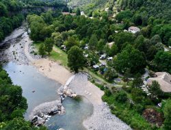 campsite mobil-homes in Ardeche. near Mayres