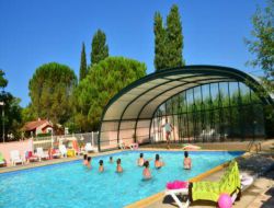 campsite in Provence Cote d'Azur, France.