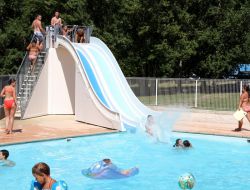 Camping near Clermont Ferrand in Auvergne. near Yronde et Buron