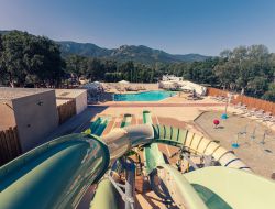 Seaside campsite in the Pyrenees Orientales, France. near Collioure