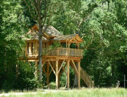 Unusual stay in a tree house in France. near Poilly lez Gien