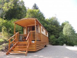 Stay n a gypsy caravan in the Vosges, France. near Le Menil