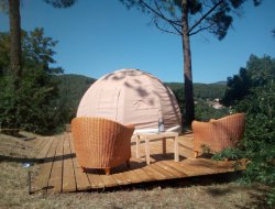 Unusual accommodation in Ardeche, France. near Alboussire