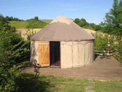 Stay in a yurt in the Lot et Garonne, Aquitaine. near La Croix Blanche