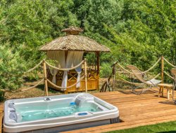 Bubble with jacuzzi in Provence, France.