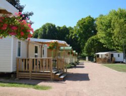 campsite mobilhome near Nevers Magny Cours, France. near Nevers