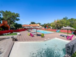 campsite mobilhome in Pyrenees Orientales, south of France. near Belesta