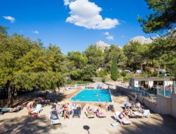 Campsite mobilhome in Provence, France.  near Plan d Orgon