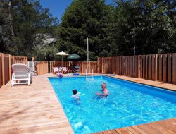 campsite mobilhome in the Gard, Cevennes. near Saint Andol de Clerguemort