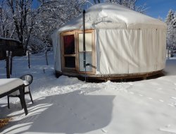 Unusual stay in a mongolian yurt in Franche Comte, France. near Bois d'Amont