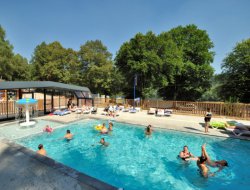 campsite with heated pool in the Limousin, France. near Chamberet
