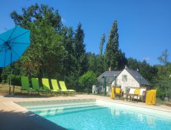 Rillé Grand gite avec piscine privée à Saumur
