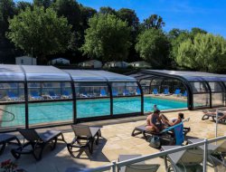 Holiday rentals with heated pool in Anjou, France.