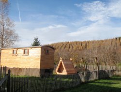 Unusual holiday in a gypsy caravan in Auvergne. near Mariol