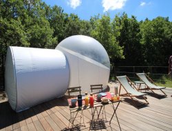 La Garde Adhemar Nuit en bulle transparente dans la Drme