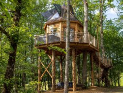 Luxury perched huts in the Lot, France. near Gourdon