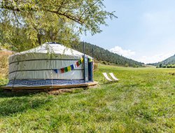Mongolian yurt in Provence near Saint May