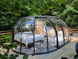 transparent dome with private jacuzzi in Champagne Ardennes