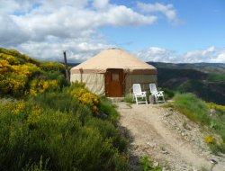 Atypical stay in yurt in Ardeche, France.