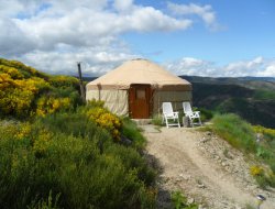 Atypical stay in yurt in Ardeche, France. near Gravires