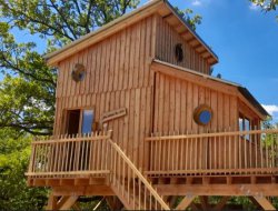 Location d'une cabane perche en Corrze.