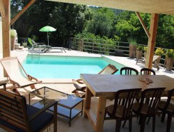Vagnas Gîte climatisé avec piscine en Ardèche.