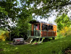 Unusual holidays in Gypsy caravans in France near Sauviat