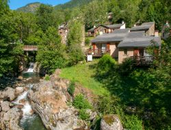 Holiday village in the French Pyrenees near Oust